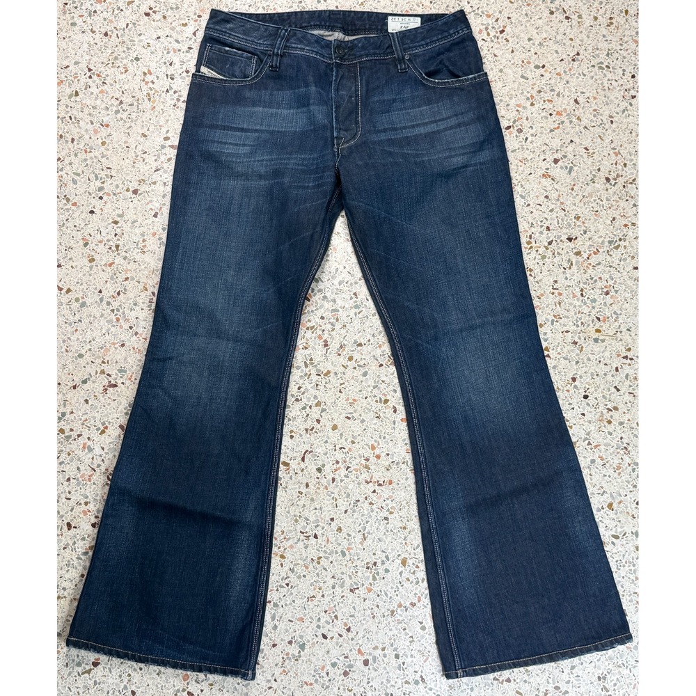 Diesel Zaf Y2K Vtg Men's Bootcut Button Fly 5 Pocket Denim Jeans Size 34x32